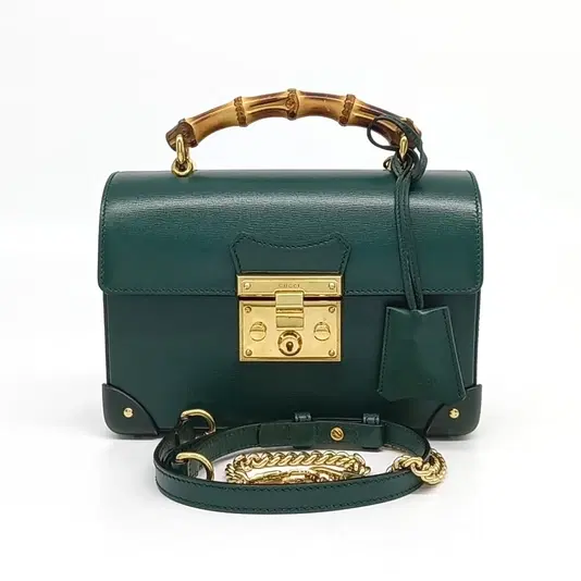 Gucci Padlock Bamboo Shoulder Bag Small (603221)-Hover-Image