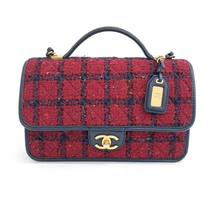 Chanel Tweed School Memory Rectangle Bag-Hover-Image