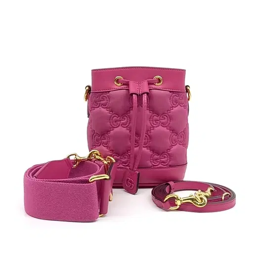 Gucci Marmont Matelassé Nylon Bucket Bag (728231)