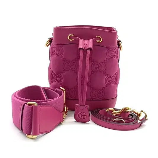 Gucci Marmont Matelassé Nylon Bucket Bag (728231)
