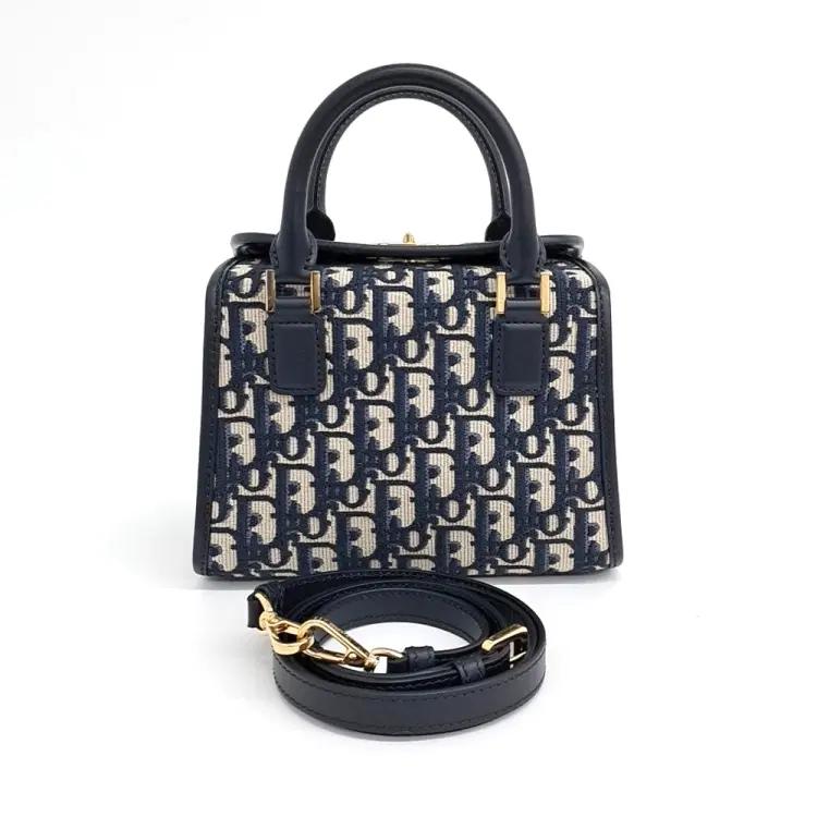 Christian Dior Oblique Boston Bag Small M8671-Hover-Image