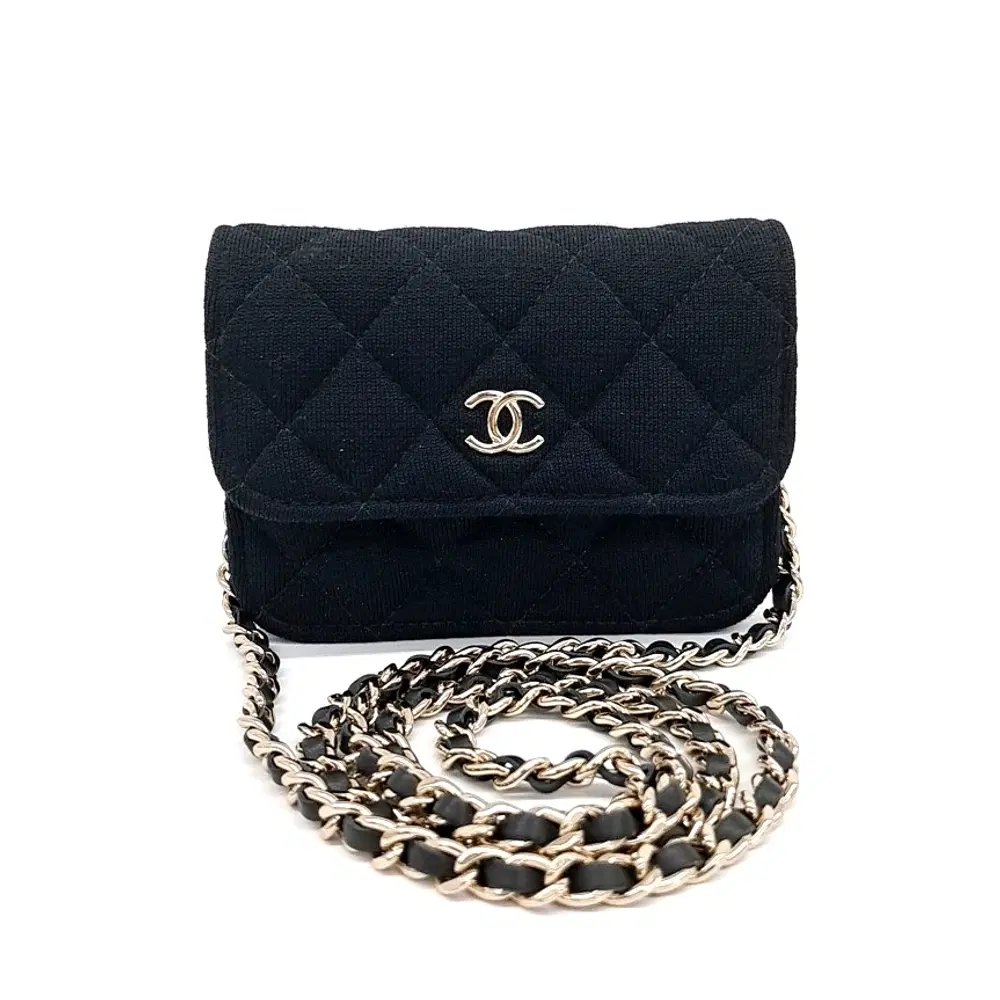 Chanel Fabric Mini Chain Crossbody Bag
