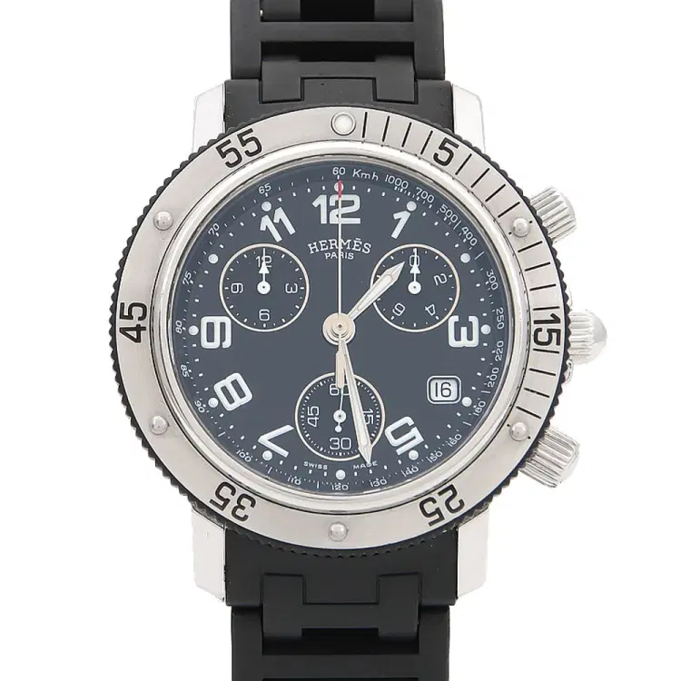 Hermès Clipper Chrono Steel Watch (Cl2.915)-Hover-Image
