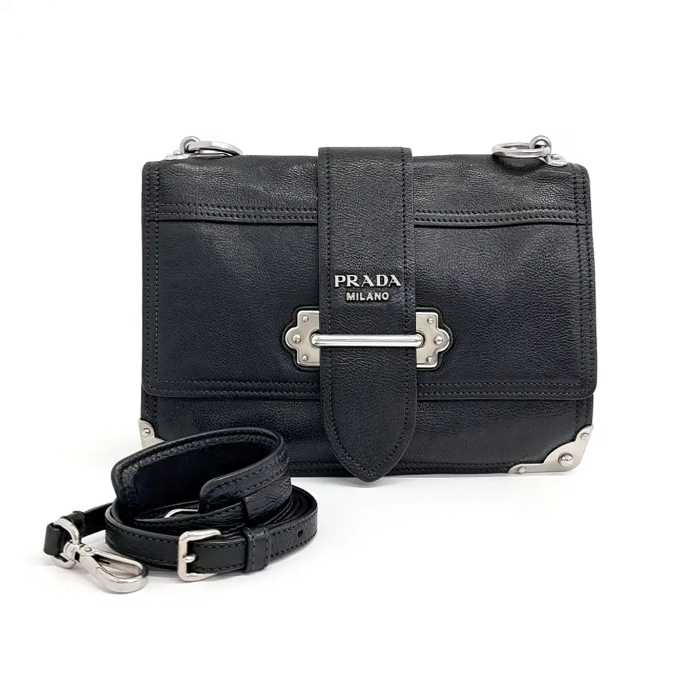 Prada Glacé Calf Caye Shoulder Bag