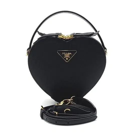 Prada Saffiano Odette Heart Bag