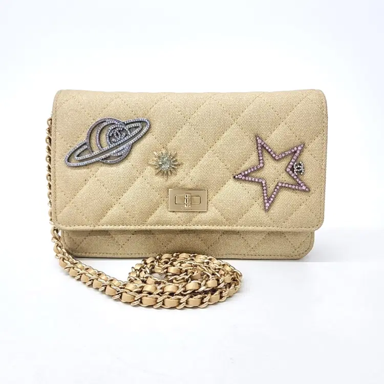 Chanel Fabric Chain Crossbody Bag-Hover-Image