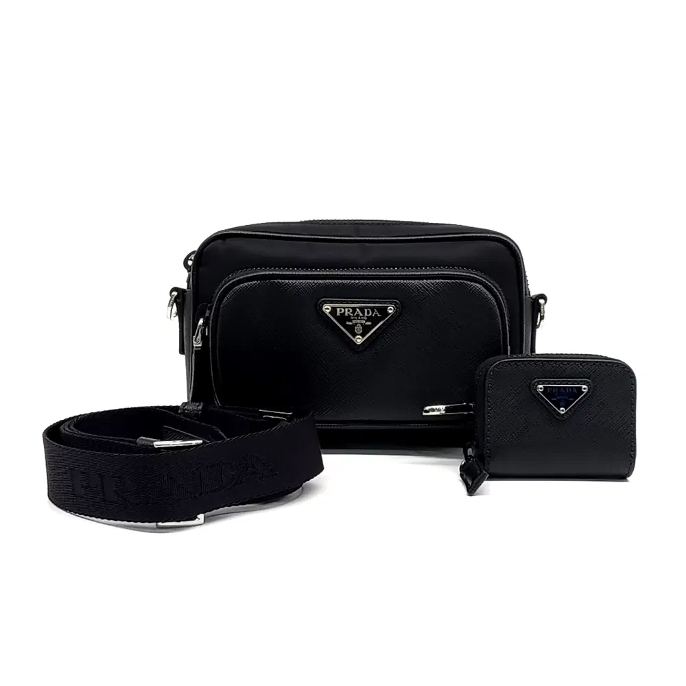 Prada Re-Nylon Saffiano Crossbody Bag