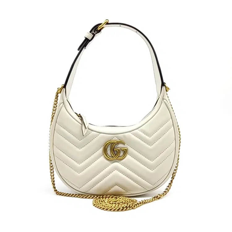 Gucci Marmont Half Moon Shoulder Bag (699514)-Hover-Image
