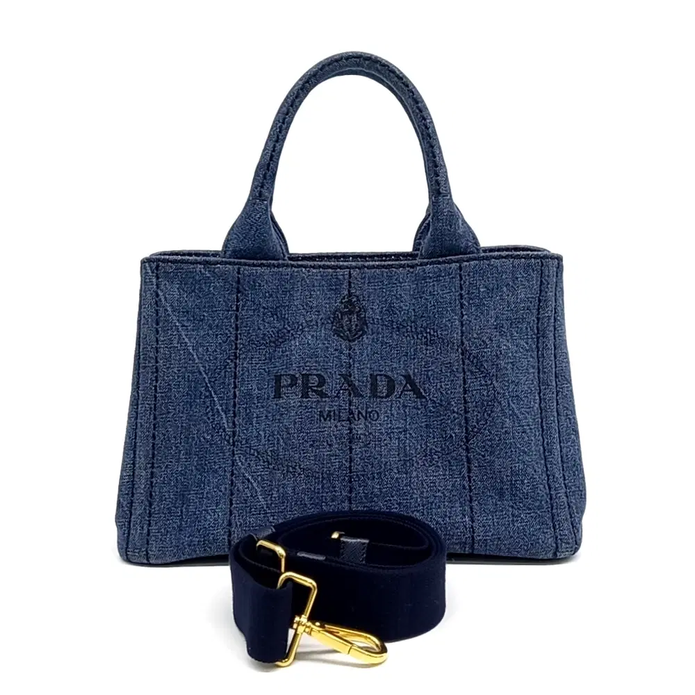 Prada Canapa Tote and Shoulder Bag
