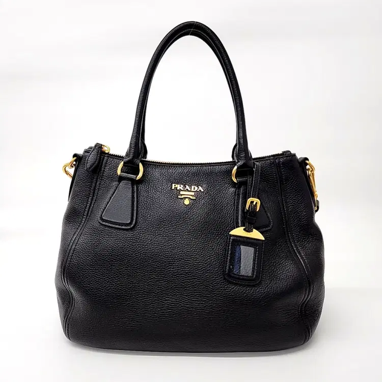 Prada Vitello Phoenix Tote and Shoulder Bag (1BC032)-Hover-Image