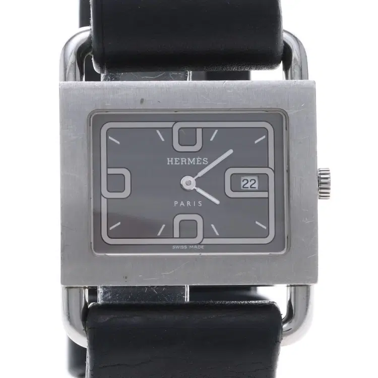 Hermès Barenia Steel Watch (Ba1.510)-Hover-Image
