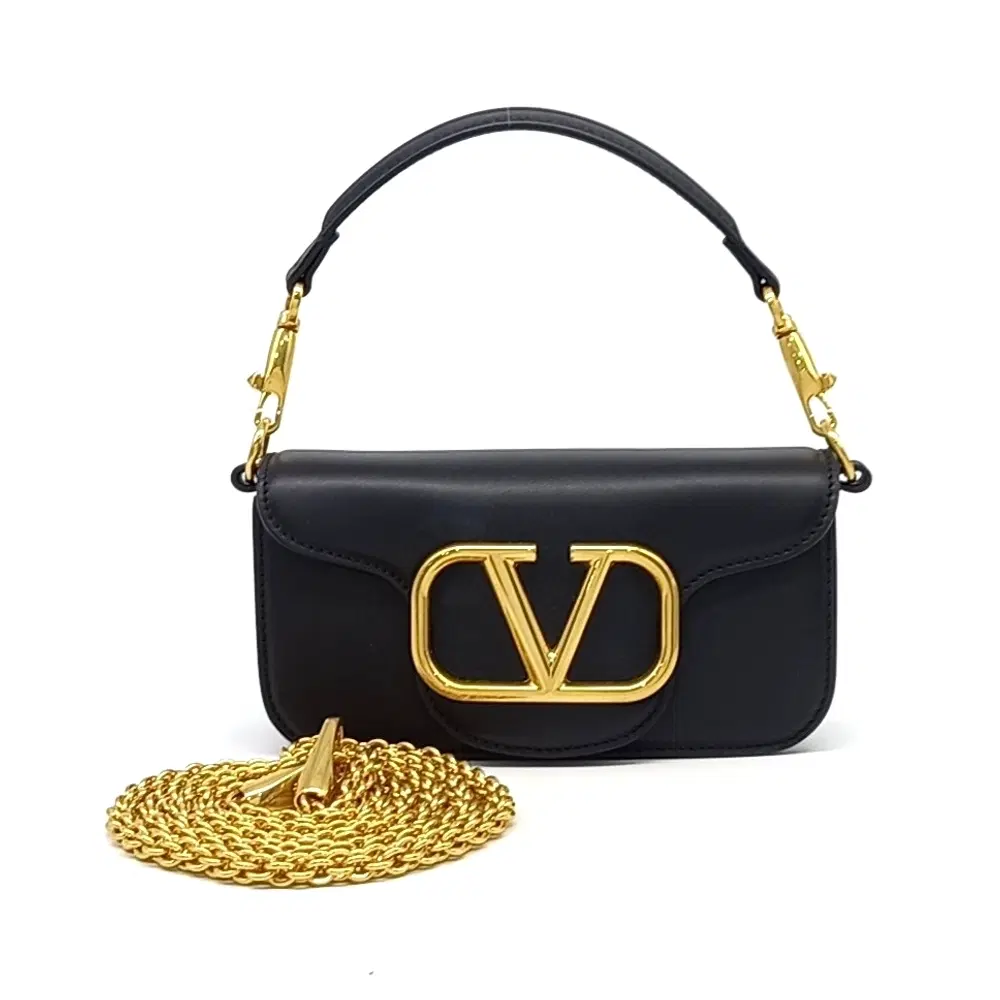 Valentino V logo tote and shoulder bag
