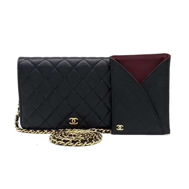Chanel Caviar Chain Clutch and Crossbody Bag-Hover-Image