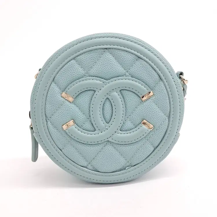 Chanel Caviar Round Mini Crossbody Bag-Hover-Image