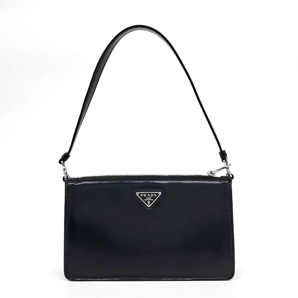 Prada Brushed Leather Mini Pouch Bag (1BC155)