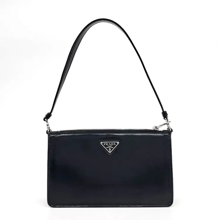 Prada Brushed Leather Mini Pouch Bag (1BC155)-Hover-Image