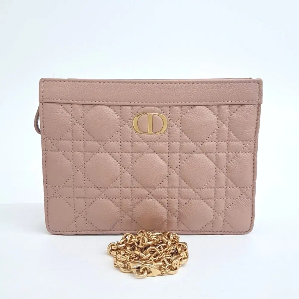 Dior Caro Chain Zipper Pouch and Crossbody Bag