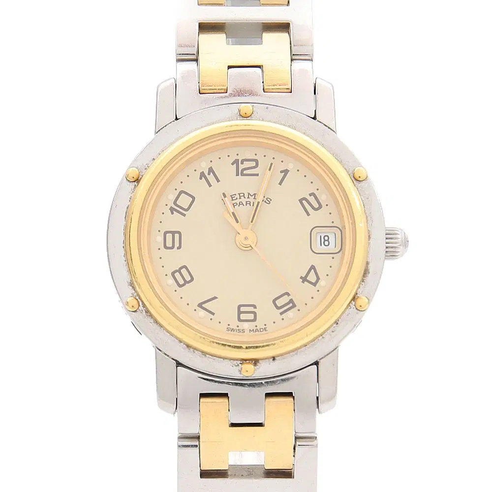 Hermès Clipper Two-Tone Watch (Cl4.220)