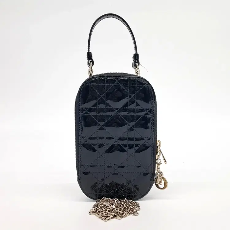 Dior Patent Phone Holder Crossbody Bag-Hover-Image