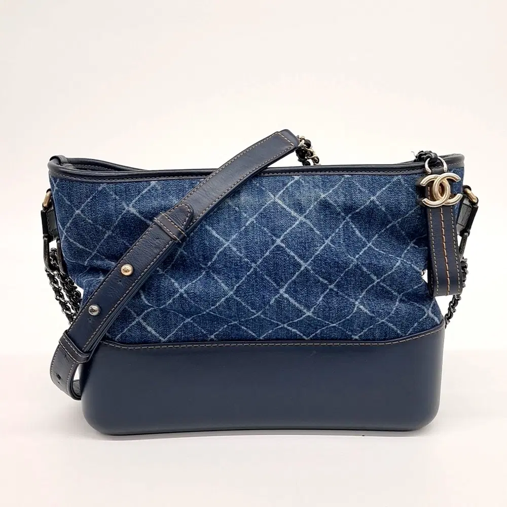 Chanel Denim Gabrielle Hobo Bag