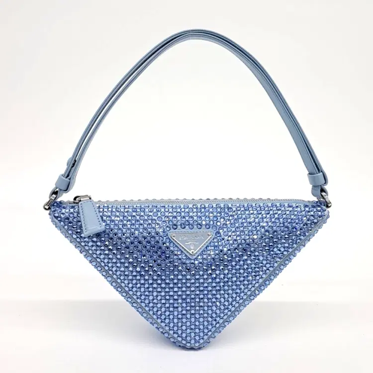 Prada Satin Triangle Mini Bag (1BC190)-Hover-Image