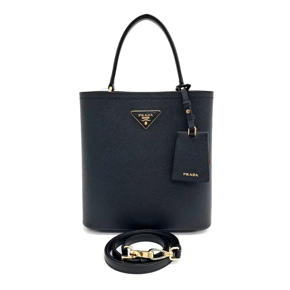 Prada Saffiano Double Tote and Shoulder Bag (1BA212)
