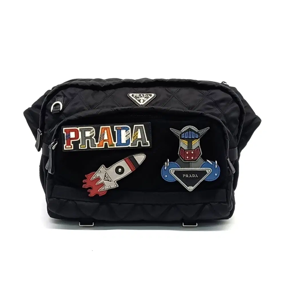 Prada Biker Bag 2VH021 & Patch Decoration in India - Discover