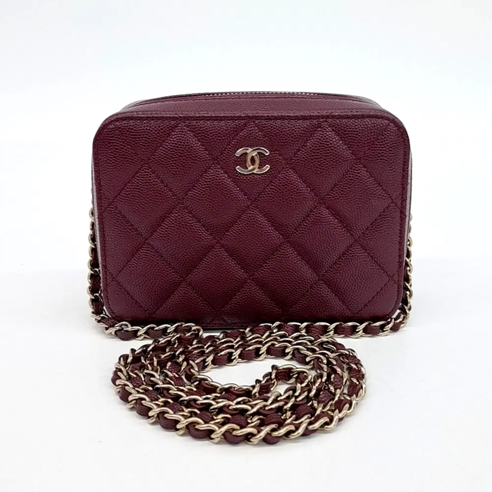 Chanel Caviar Camera Crossbody Bag