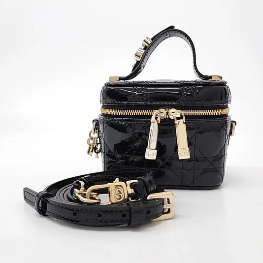 Christian Dior Patent Cannage Micro Vanity-Hover-Image