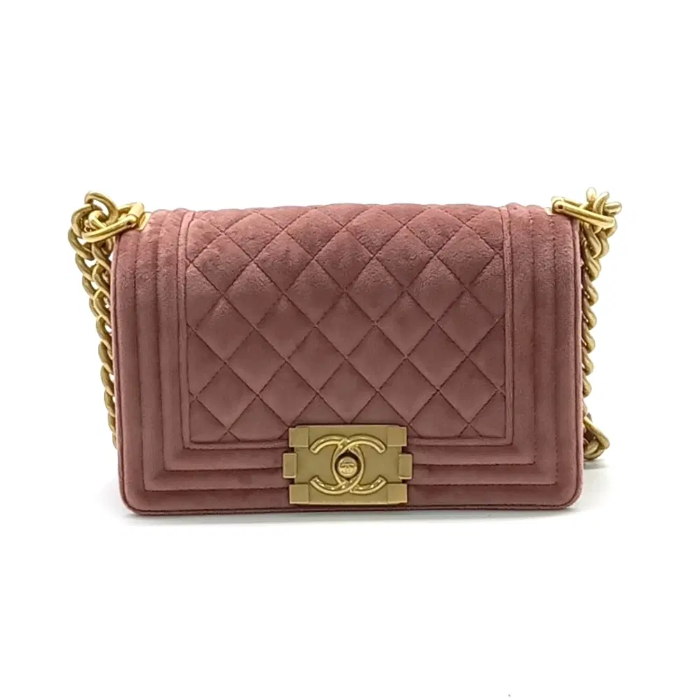 Chanel Velvet Boy Bag Small A67085