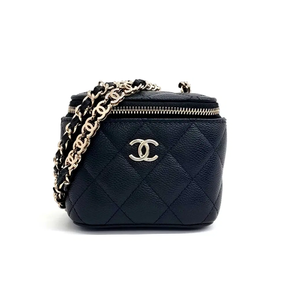 Chanel Caviar Vanity Mini Chain Crossbody Bag