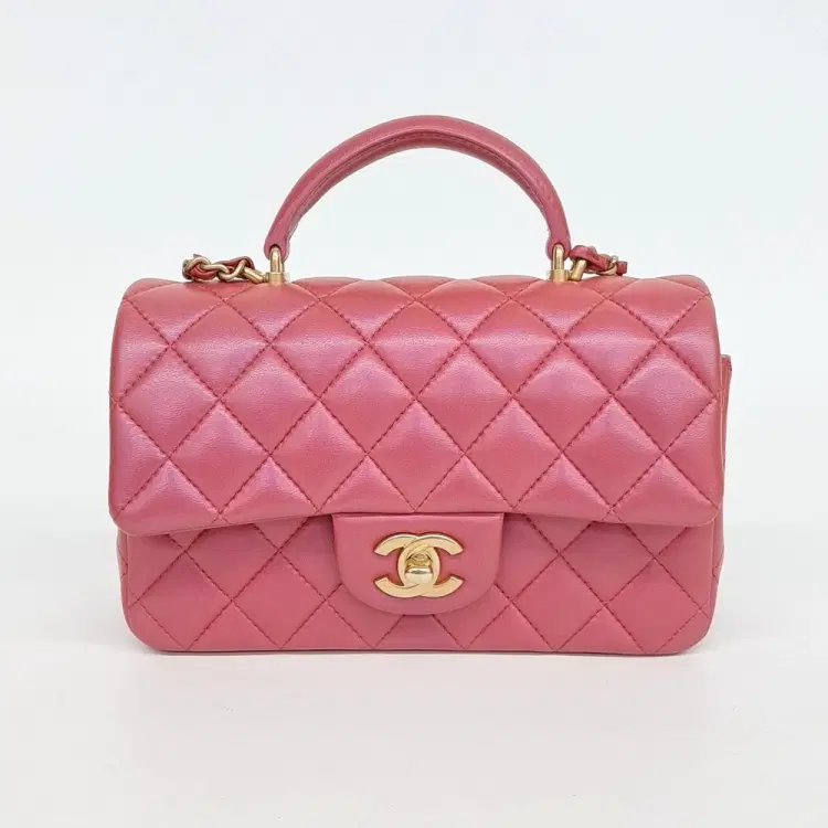 Chanel Lambskin Top Handle New Mini Crossbody Bag AS2431-Hover-Image