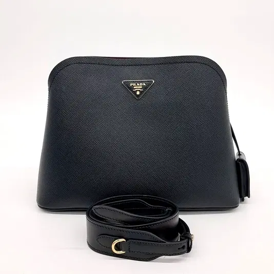 Prada Saffiano Cure Shoulder Bag (1BA251)-Hover-Image