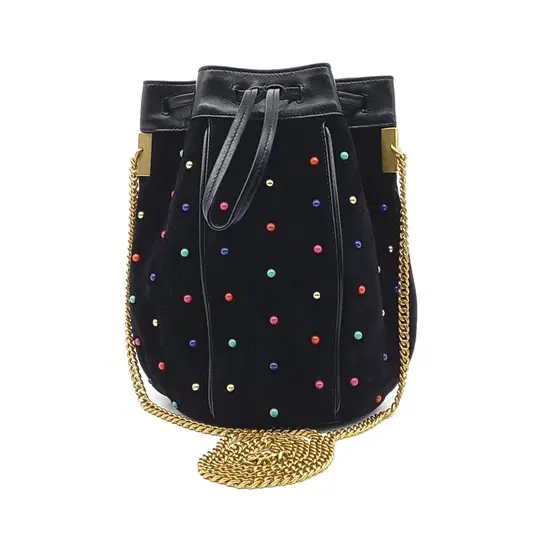 Saint Laurent Talita Bucket Chain Crossbody Bag (565205)