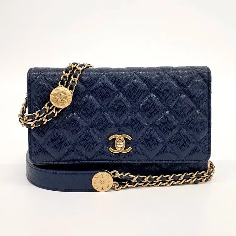 Chanel Caviar Double Chain Mini Crossbody Bag AP2840-Hover-Image