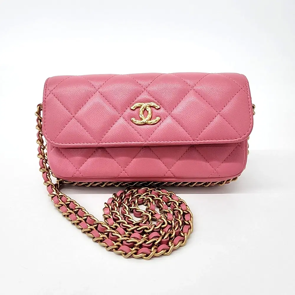 Chanel Lambskin Chain Crossbody Bag
