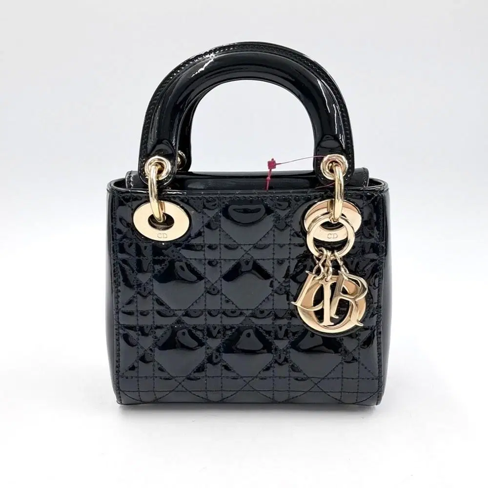 Christian Dior Patent Cannage Lady Bag Mini