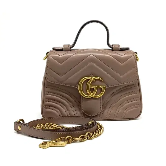 Gucci Marmont Mini Top Handle Shoulder Bag (547260)