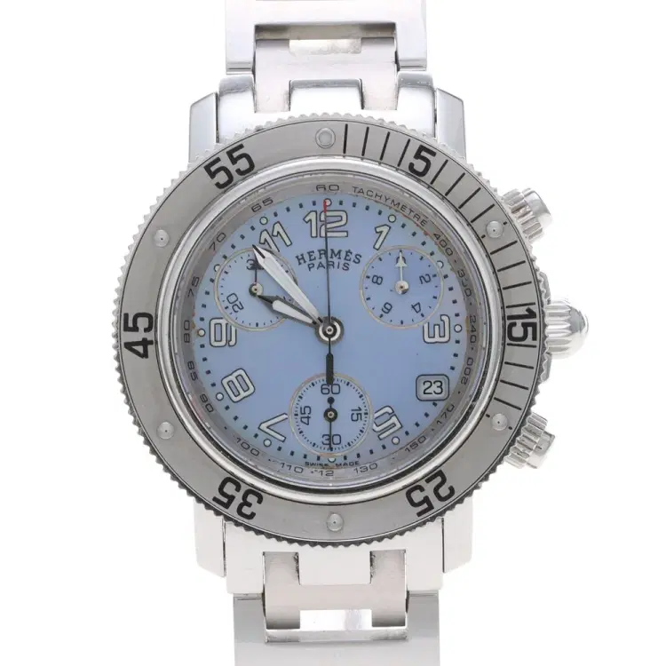 Hermès Clipper Chrono Steel Watch (Cl2.310)-Hover-Image