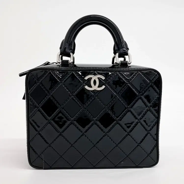 Chanel Patent Vanity Cosmetic Case Small-Hover-Image
