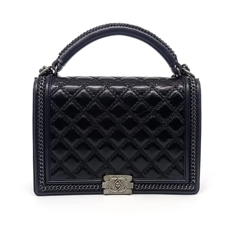 Chanel Top Handle Boy Bag Large A94803-Hover-Image