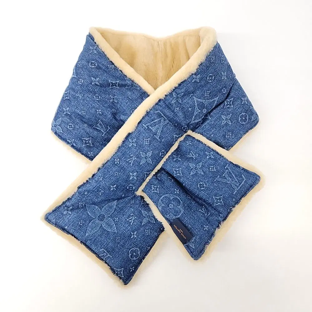 Louis Vuitton Shearling Monogram Muffler M77144