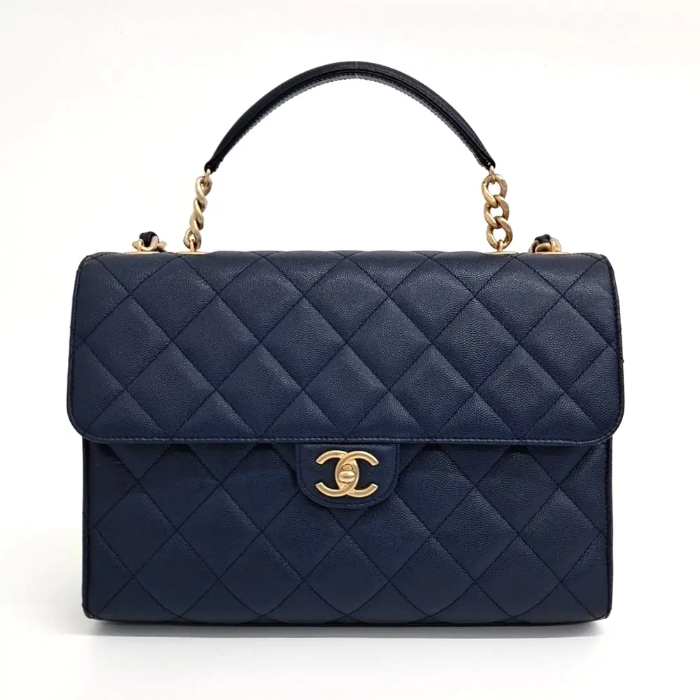 Chanel Caviar Chain Tote and Shoulder Bag