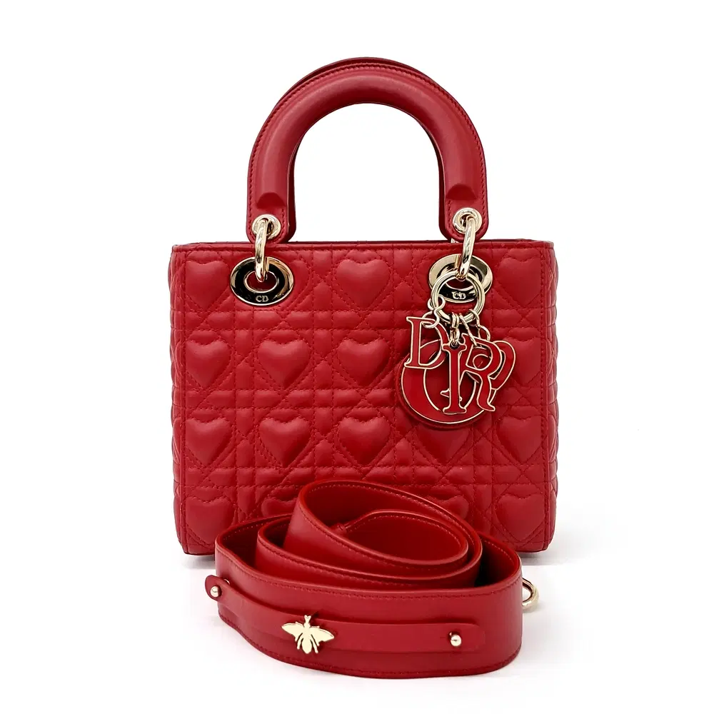 Christian Dior Heart Cannage Lady Bag