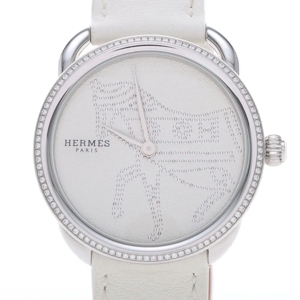 Hermès Arceau Diamond Steel Watch (Ar5.430)