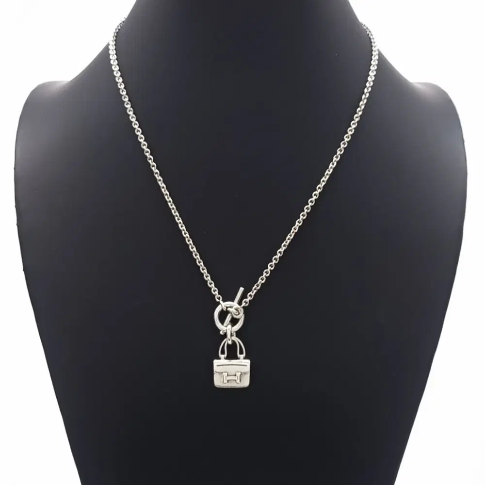 Hermes Silver Constance Necklace