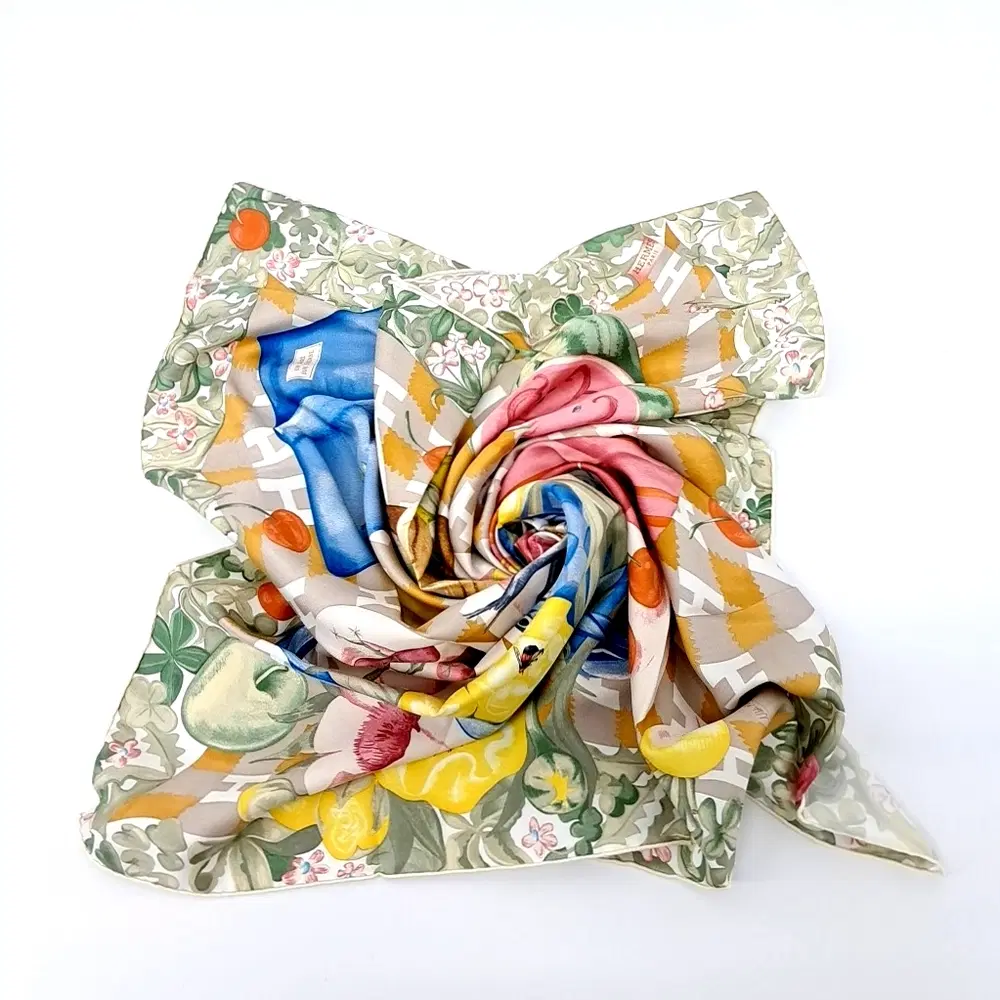 Hermes silk scarf