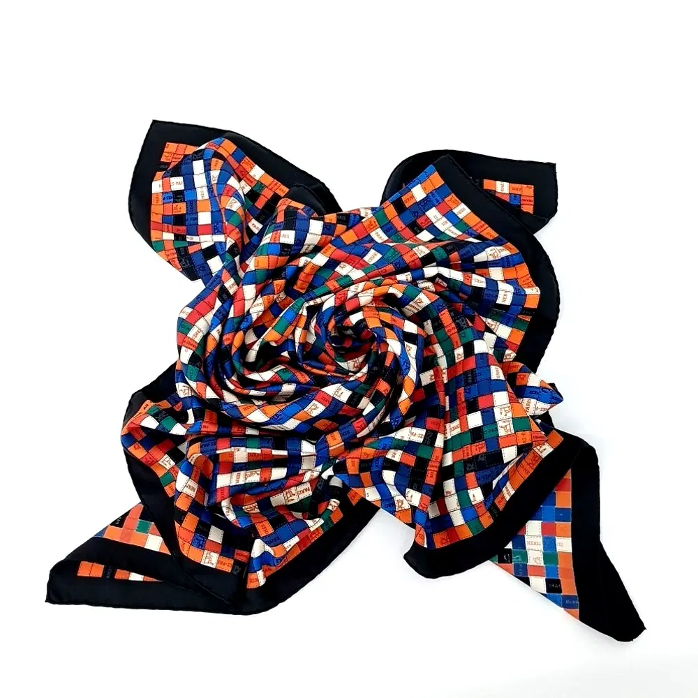 Hermes silk scarf
