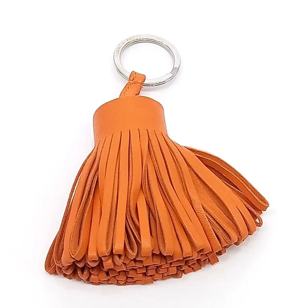 Hermes Carmen tassel keyring