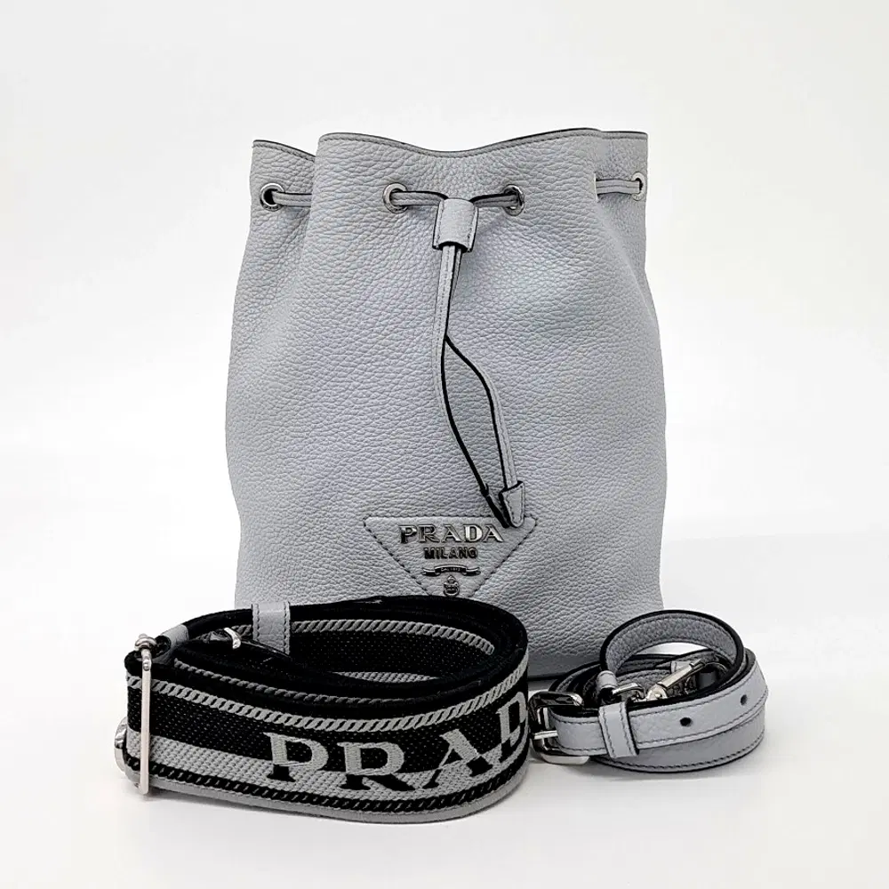 Prada Vitello Dino Bucket Bag (1BE060)